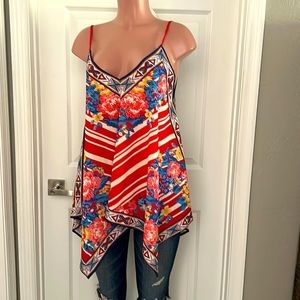 Flying tomatoes, medium sleeveless blouse, top shirt
